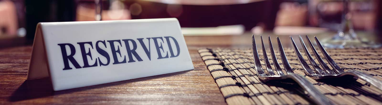 Reserviert-Schild