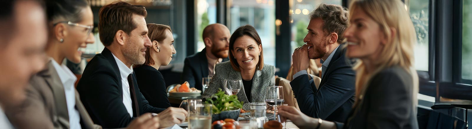 Mitttagstisch im Restaurant