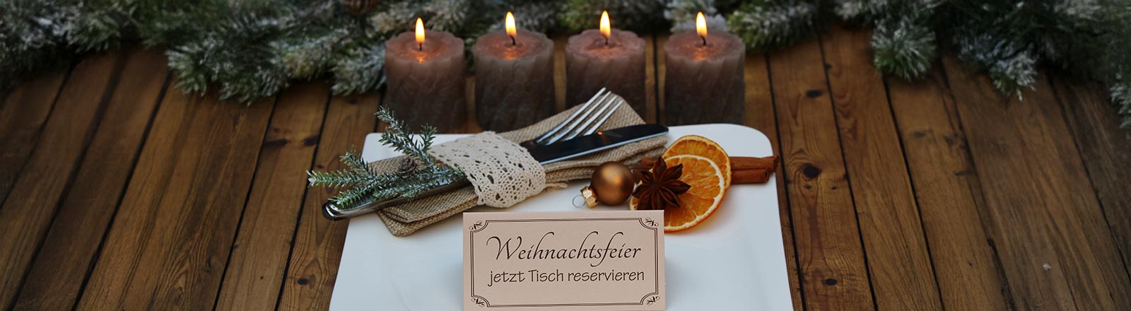 Weihnachtsfeier – jetzt Tisch reserieren