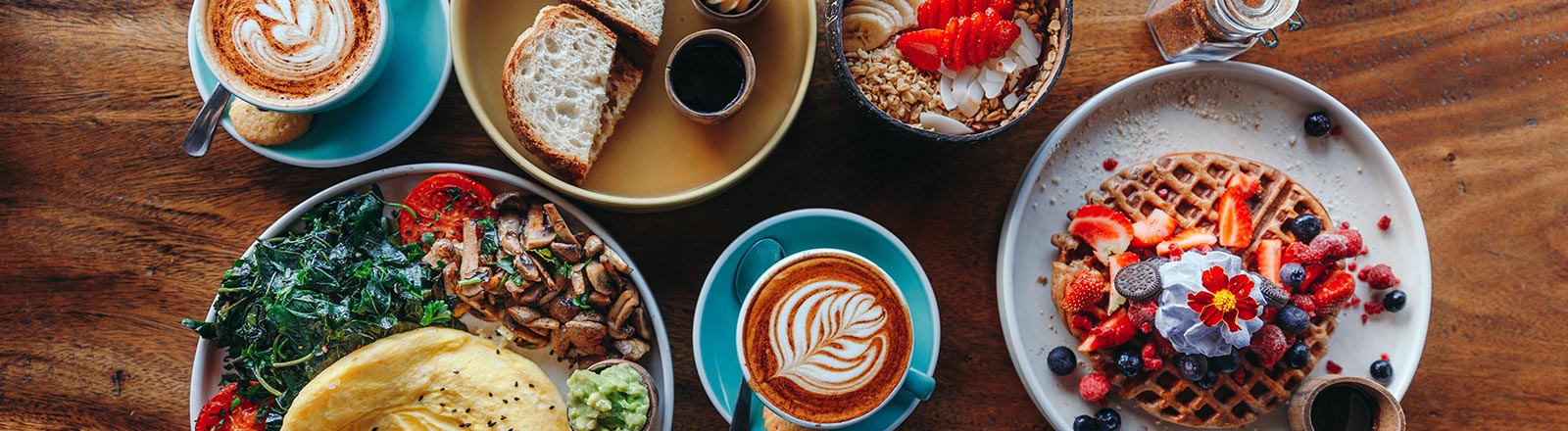 Veganes Frühstücksbuffet