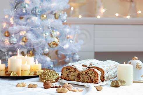 Der Klassiker Christstollen darf an Weihnachten nicht fehlen