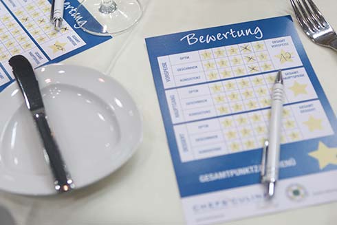 Bewertet werden die Teams beim CHEFS CULINAR Team Cup durch je eine Fach- und Gästejury