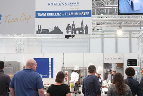 Messe-Stand vom Team Cup in Düsseldorf