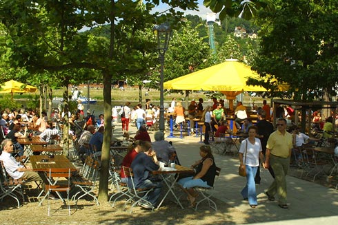 Ein Anziehungspunkt in Dresden: der Schillergarten