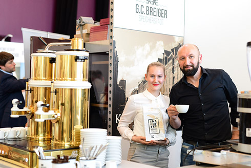 Zog besonders viele Besucher an: Der Stand des Kaffeehändlers 