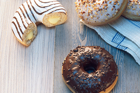 Donuts in verschiedenen Sorten