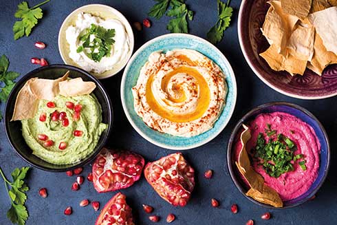 Vegane Silvester-Dips