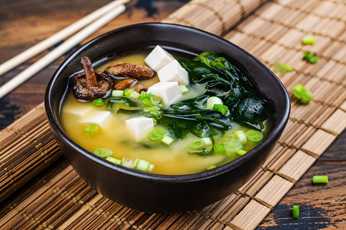 Vegetarische Miso-Suppe