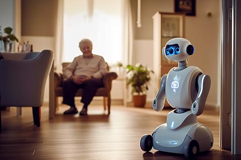 Technik Seniorenheim, Künstliche Intelligenz Seniorenheim, Technologie Seniorenheim, Effizienz Seniorenheim