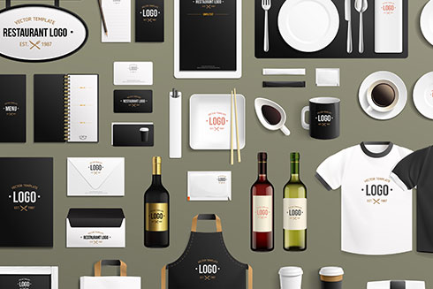 Branding Mockup Cafe und Restaurant