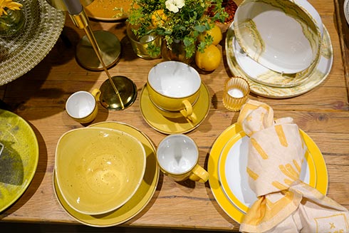 CHEFS CULINAR; Hotel Restaurant Porzellan citronen gelb