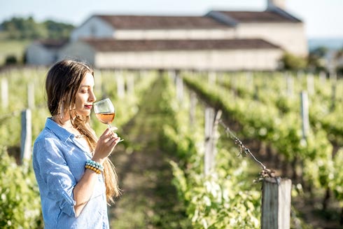 Französische Weine sind im Westen Deutschlands sehr beliebte Restaurant-Weine