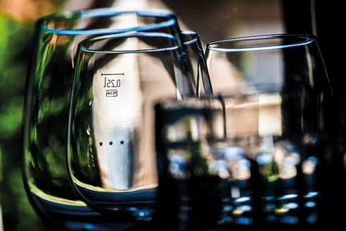 Geeichte Gläser im Restaurant