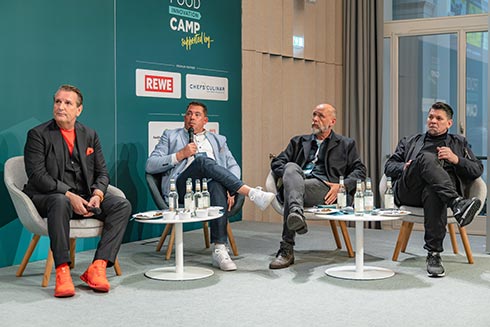 Podiumsdiskussionen auf dem Food Innovation Camp