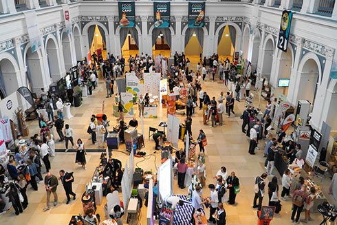 Ausstellungsbereich des Food Innovation Camps