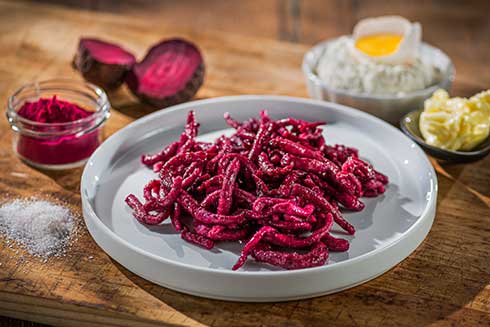 Rote Bete Spätzle