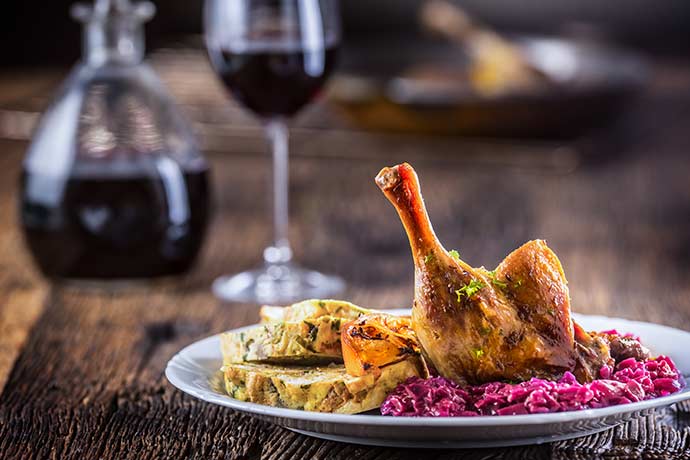 Wein zum Gänsebraten