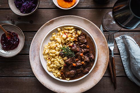 CHEFS CULINAR Wein-Empfehlung für Wildragout