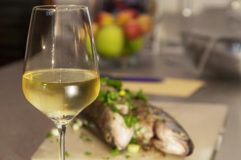 Weißwein zur Forelle