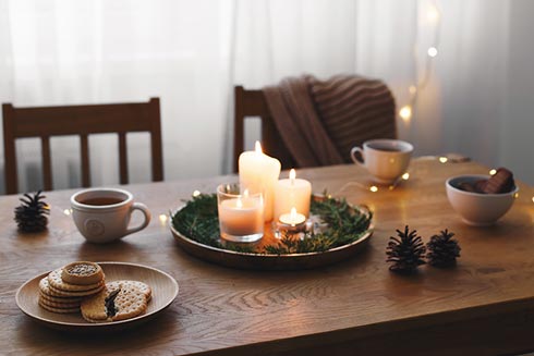 Weihnachten Deko im Seniorenheim