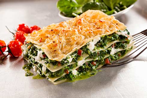 Spinat-Lasagne