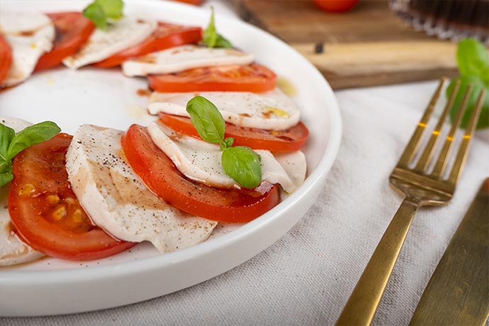 Vegane Tomate Mozzarella