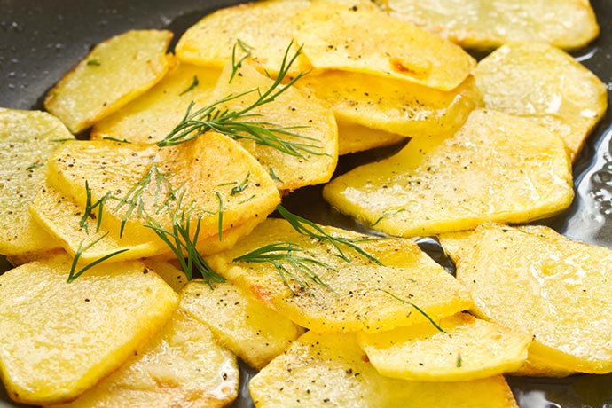 CHEFS CULINAR Geschnittene Kartoffeln