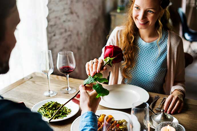 Valentinstag im Restaurant