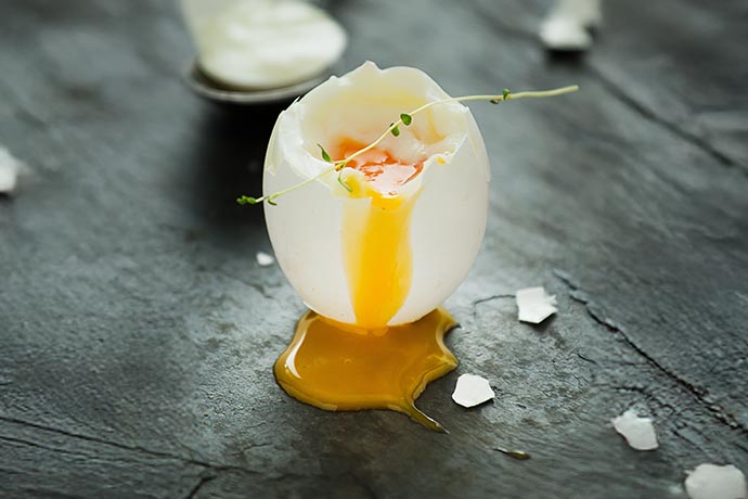 weichgekochte Eier in GV 