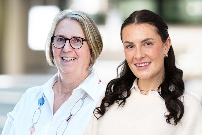 Unsere Ernährungsberaterinnen Martina Walter-Kunkel und Nadja Seyfried