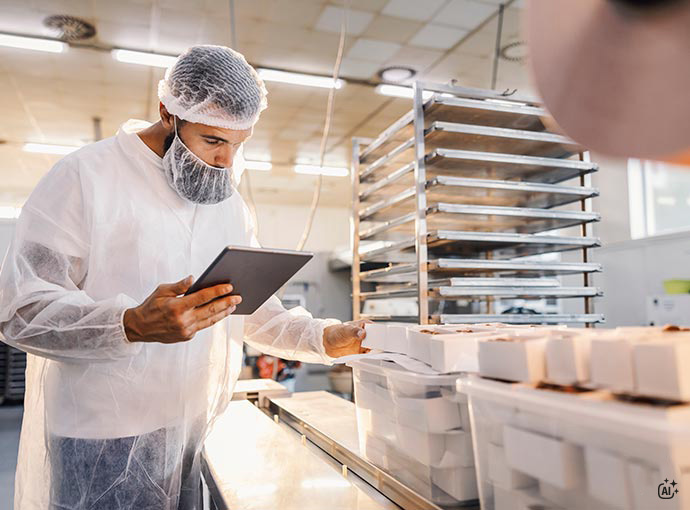 QR-Codes scannen Großküche