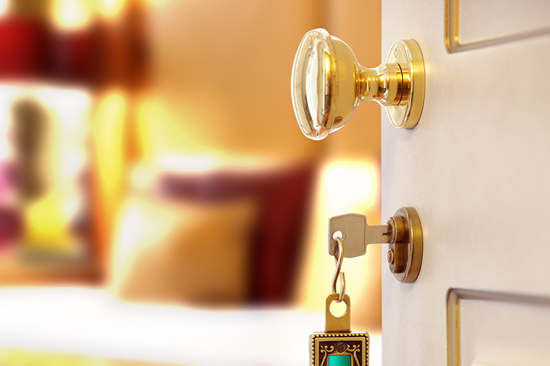 Schlüssel des Hotelzimmers