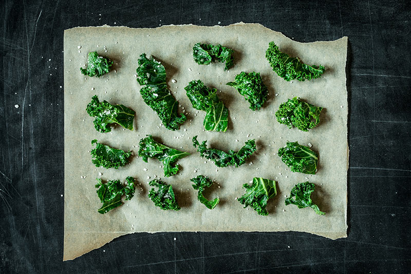 Ofenfrische Kale Chips 