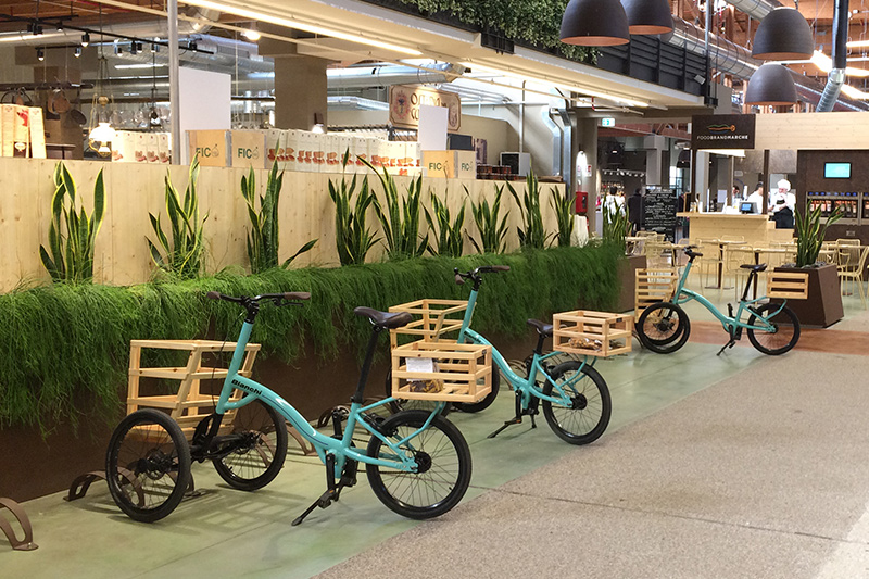 Mit dem Fahrrad durch den Food-Freitzeitpark