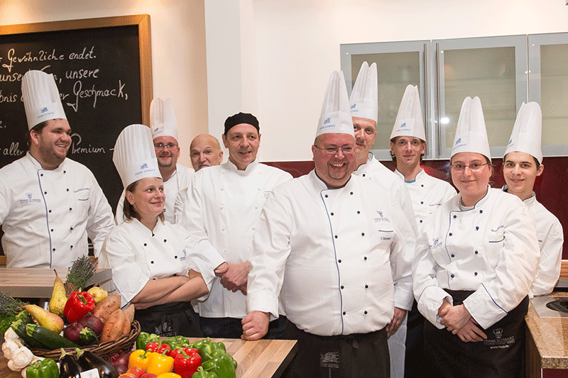 Das Küchenteam der Frank Schwarz Gastro Group hat Spaß an seiner Arbeit