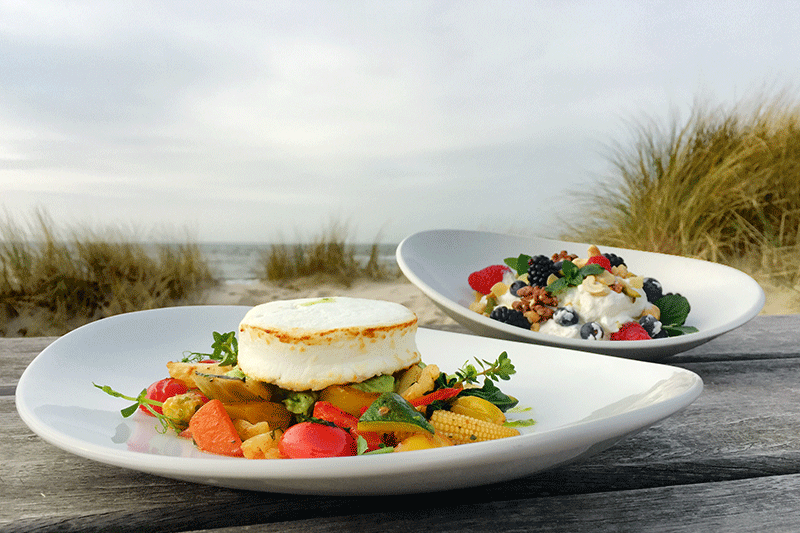 Frisches Gemüse mit Quark – diese und andere Gerichte werden in der Sansibar auf Sylt serviert