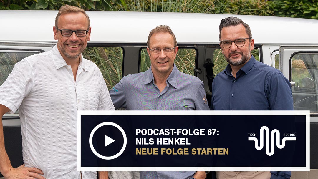 Der CHEFS-CULINAR-Podcast Tisch für Drei mit Nils Henkel
