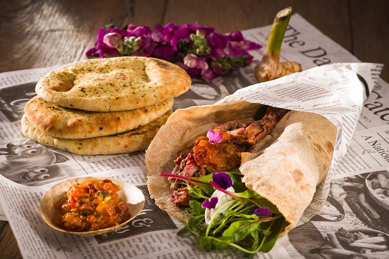 Pulled Lamb im Chapatibrot