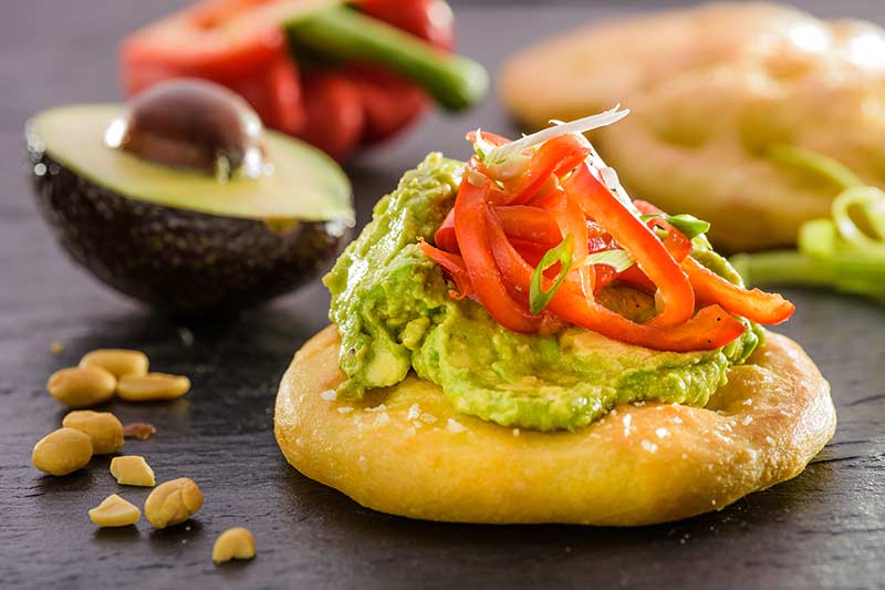 Avocadocreme mit Focaccia