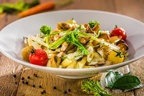 Penne in Pilz-Sauce