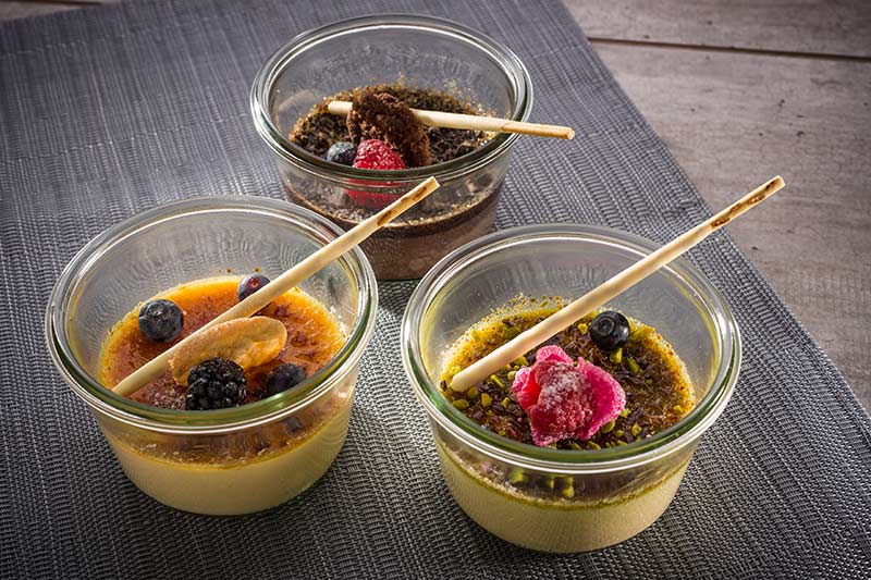 Dreierlei Crème brûlée