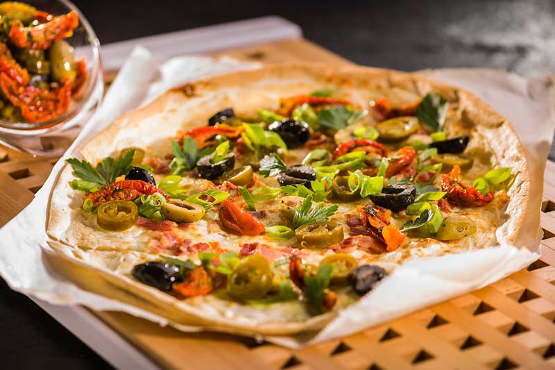 Mediterraner Flammkuchen