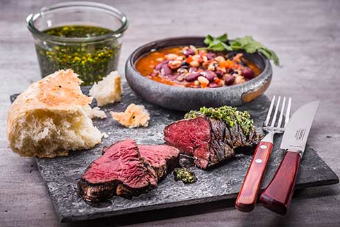 Hüfte "Beef-Culinar" l Chimichurri l Bohnen