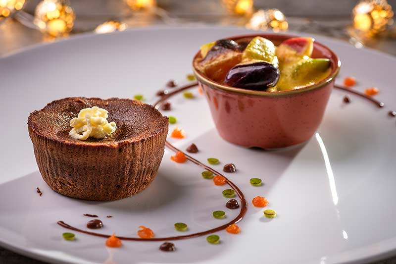 Desserts mit Schokolade
