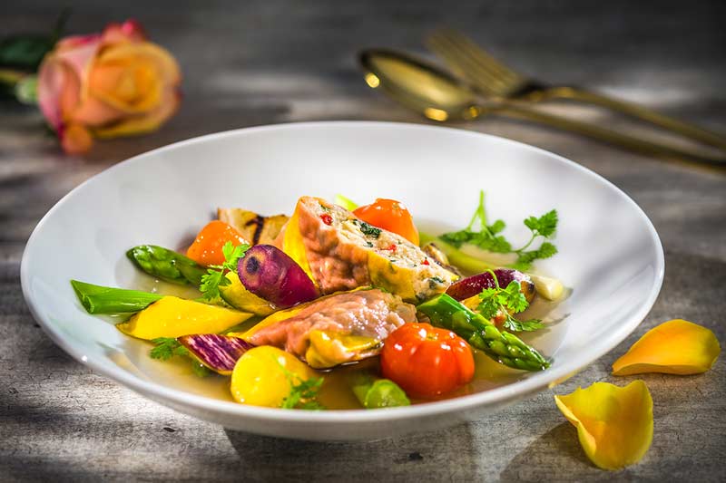 Bunte Hafer-Maultasche