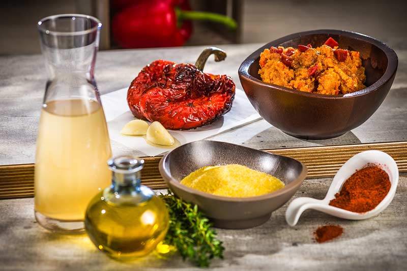 Cremige Polenta mit Paprika