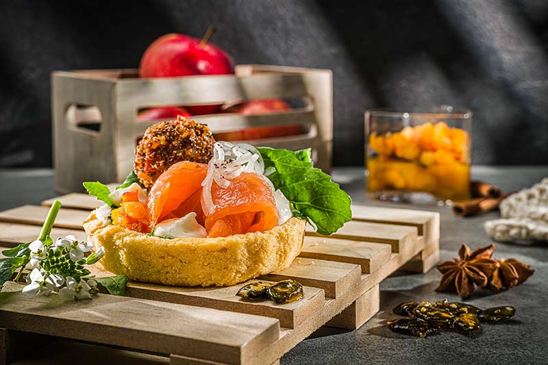 Räucherlachs-Tartelette