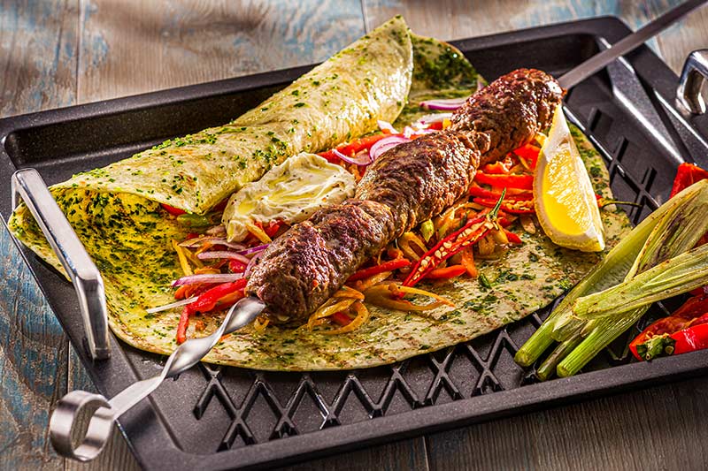 Lammkebab mit Zitronenjoghurt