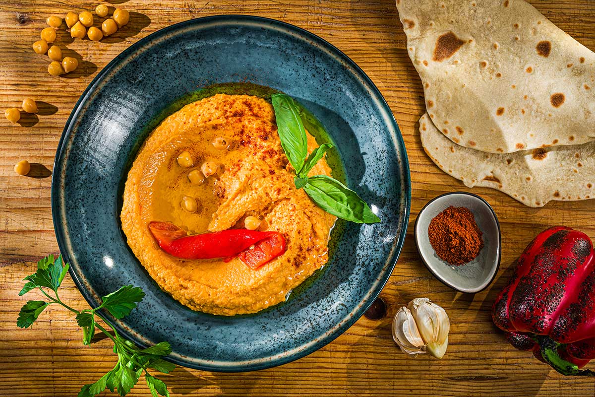 Gegrillter Paprika-Hummus | Rezept Gegrillter Paprika-Hummus | Rezept
