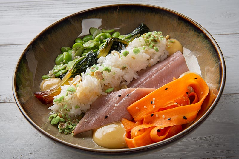 Seidenmatjes | Pak Choi | Soja | Sushireis